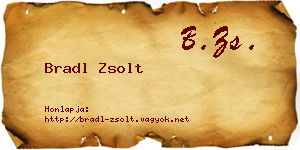 Bradl Zsolt névjegykártya