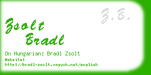 zsolt bradl business card